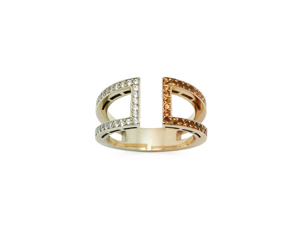 Bague Création Benoit Joaillier Or Rouge et Blanc