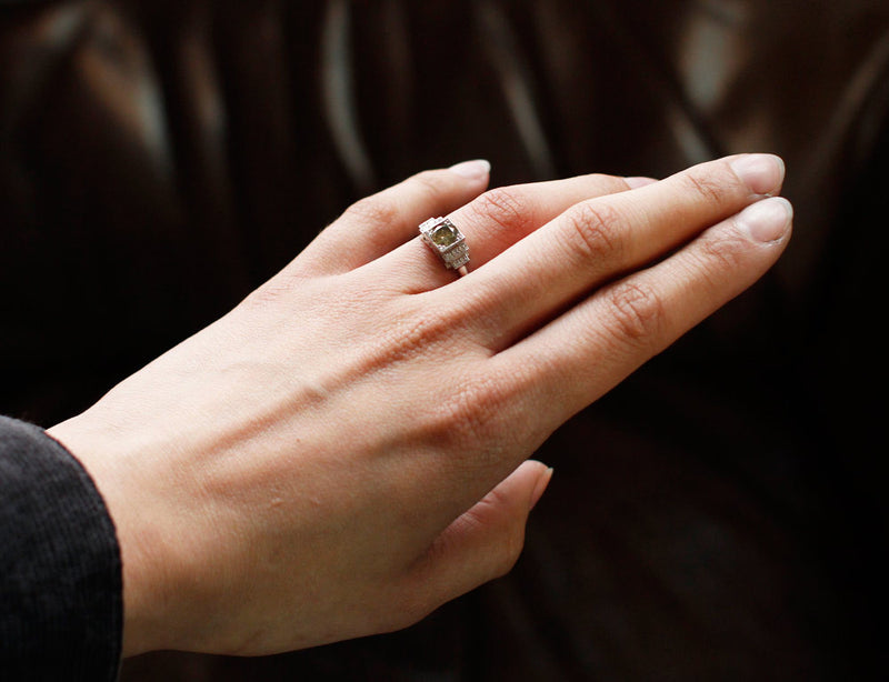 Bague Création Benoit Joaillier Diamant Jaune 0,60 ct
