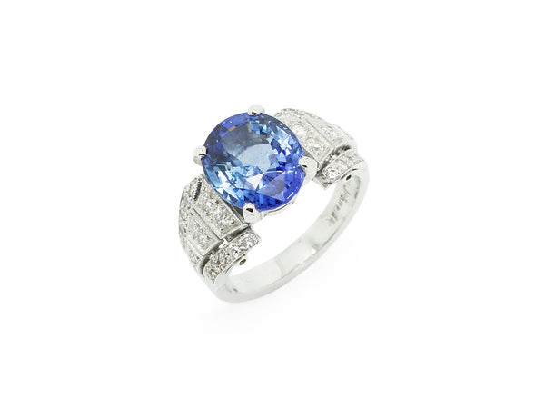 Bague Création Benoit Joaillier Saphir et Diamants