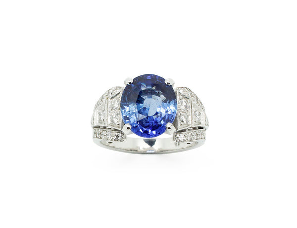 Bague Création Benoit Joaillier Saphir et Diamants