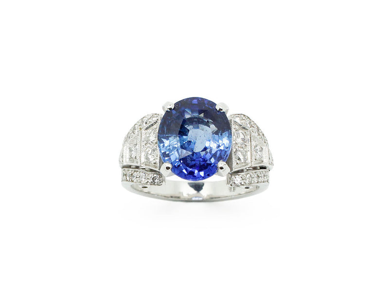Bague Création Benoit Joaillier Saphir et Diamants