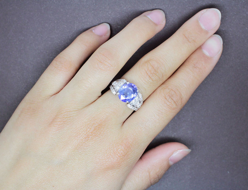 Bague Création Benoit Joaillier Saphir et Diamants