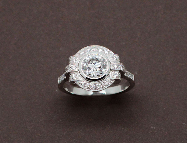 Bague Création Benoit Joaillier Diamants et Or Blanc