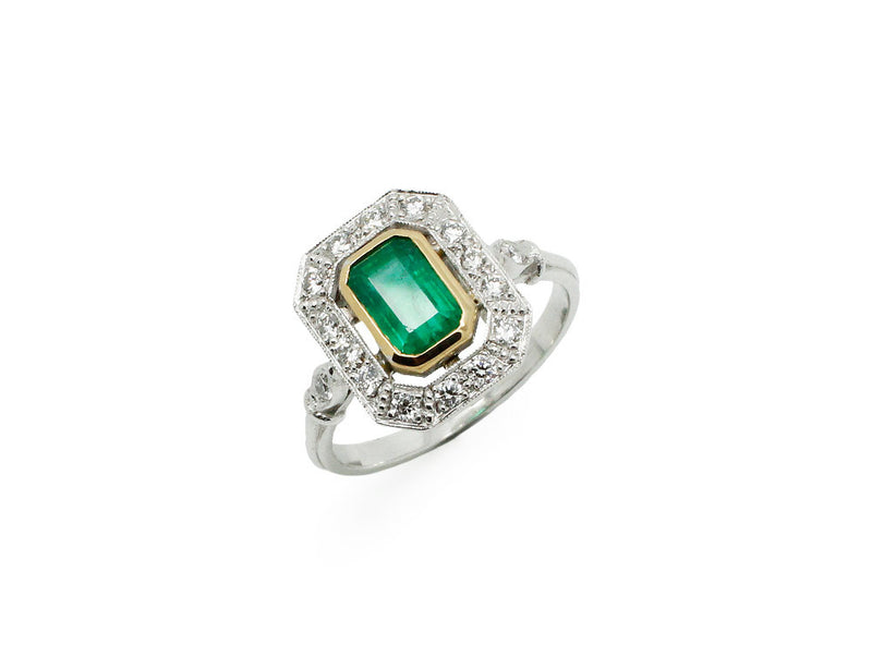 Bague Création Benoit Joaillier Plateau Émeraude