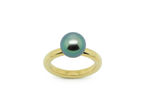Bague Création Benoit Joaillier Jonc et Perle de Tahiti