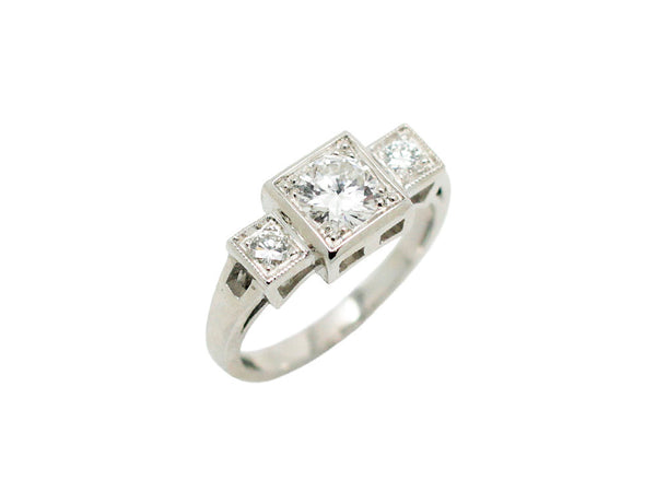 Bague Création Benoit Joaillier "Trois Carrés"