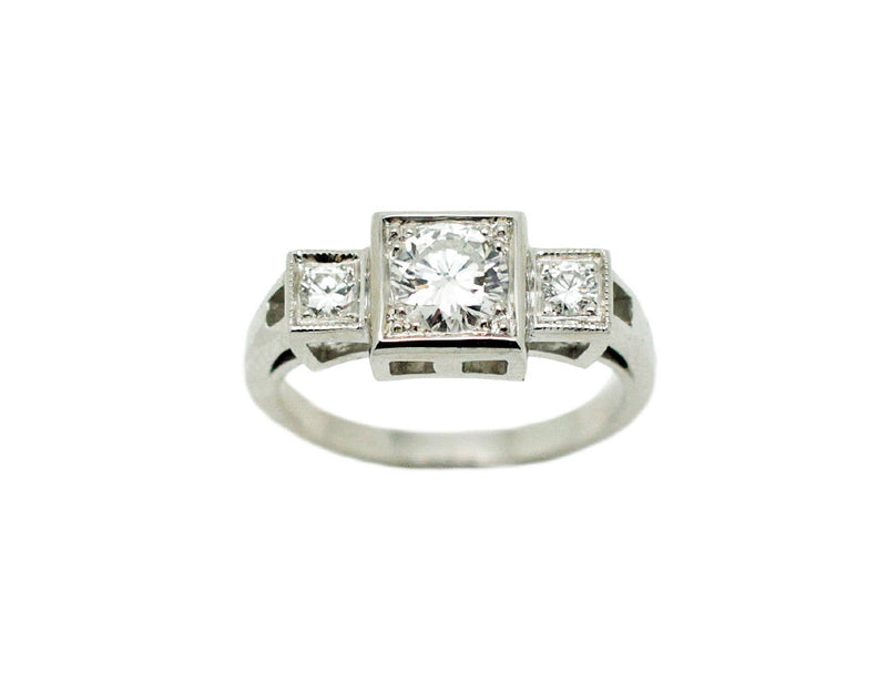 Bague Création Benoit Joaillier "Trois Carrés"