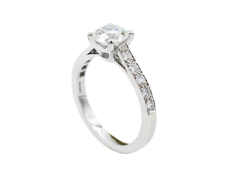 Solitaire Création Benoit Joaillier "Classique" Diamant G-VS2 1,02ct