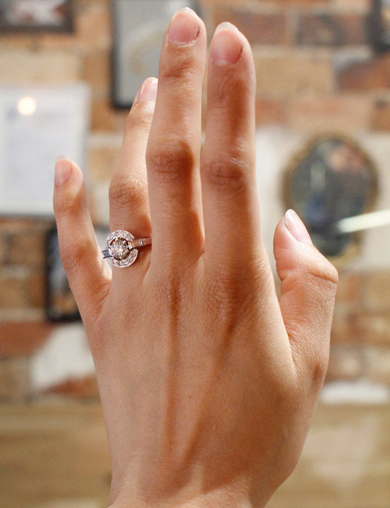 Bague Création Benoit Joaillier "Ronde Baguettes" Diamant 1,02 ct
