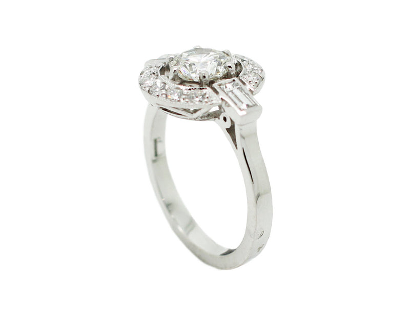 Bague Création Benoit Joaillier "Ronde Baguettes" Diamant 1,02 ct