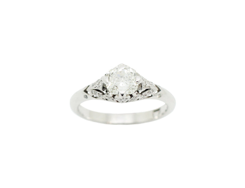 Bague Création Benoit Joaillier "Solitaire Décoré" Diamant I-SI2