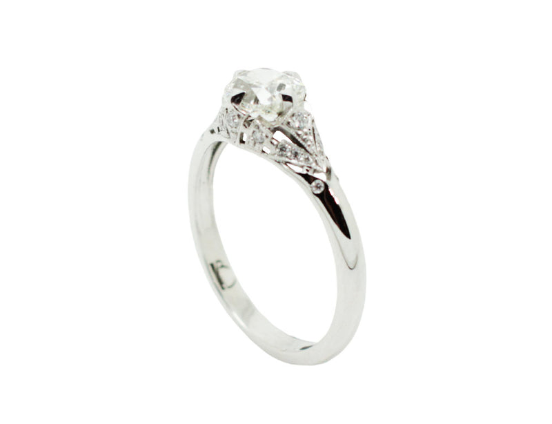 Bague Création Benoit Joaillier "Solitaire Décoré" Diamant I-SI2