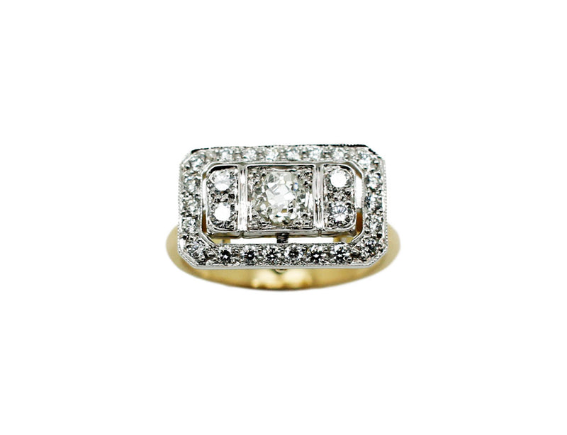 Bague Création Benoit Joaillier "Plateau Horizontal"