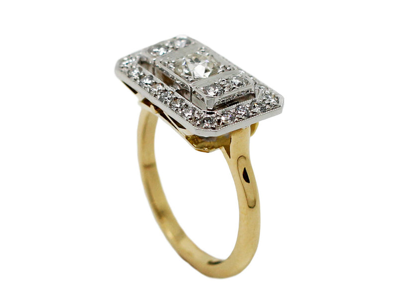 Bague Création Benoit Joaillier "Plateau Horizontal"
