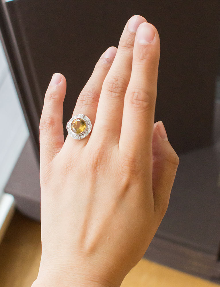 Bague Création Benoit Joaillier "Citrine"