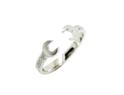 Bague Création Benoit Joaillier "Clé Anglaise" Diamants
