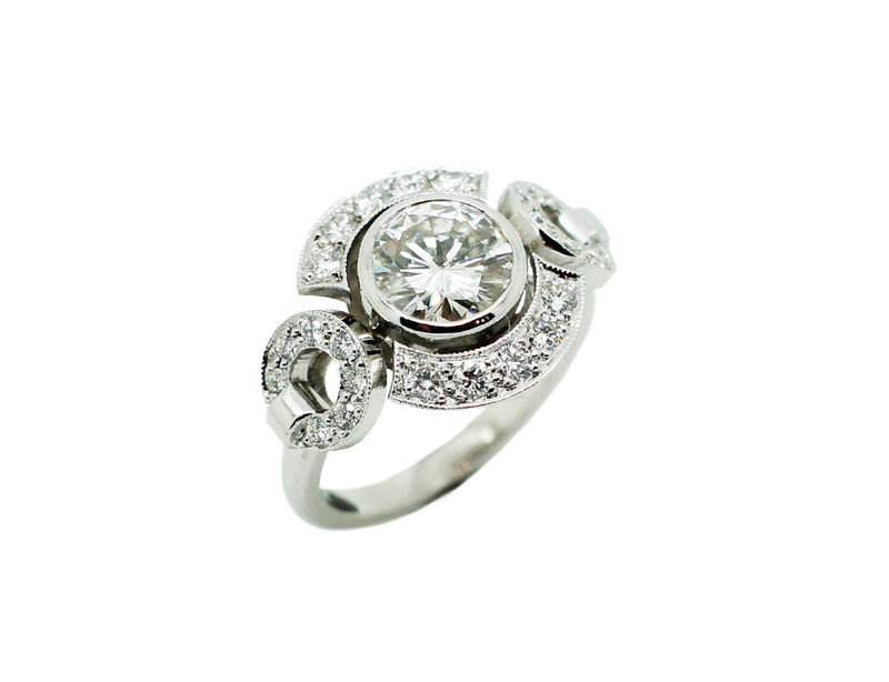 Bague Création Benoit Joaillier "Cercles" Diamant H-VS1 1,20ct