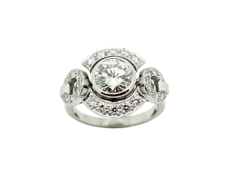 Bague Création Benoit Joaillier "Cercles" Diamant H-VS1 1,20ct