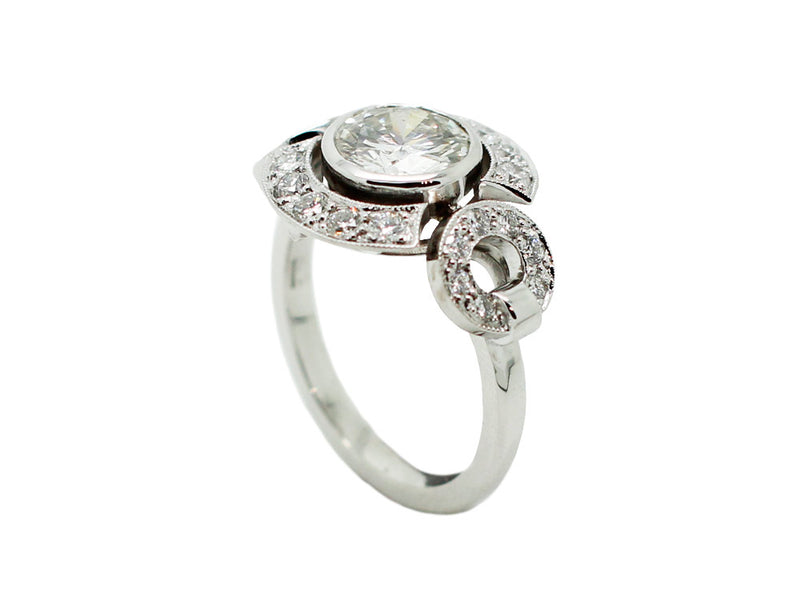 Bague Création Benoit Joaillier "Cercles" Diamant H-VS1 1,20ct