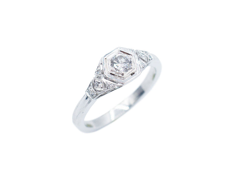 Bague Création Benoit Joaillier "Petit Hexagone"