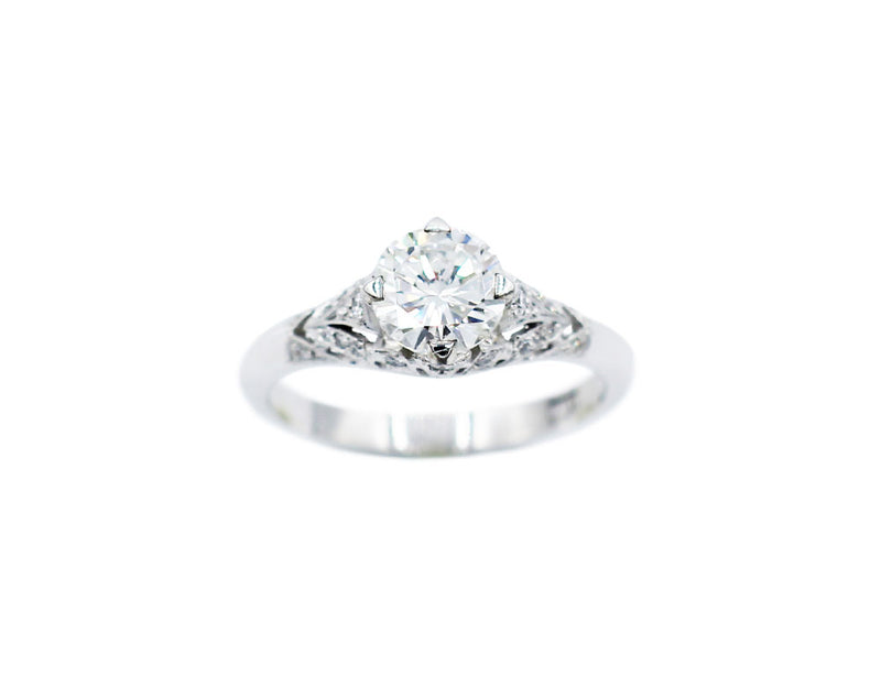 Solitaire Création Benoit Joaillier "Solitaire Décoré" Diamant 1,08ct G-LC