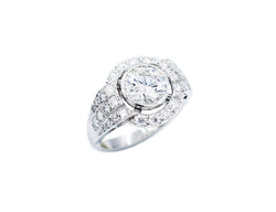 Bague Création Benoit Joaillier "Ronde Bandeaux de Diamants" Diamant 1,31ct G-VVS1