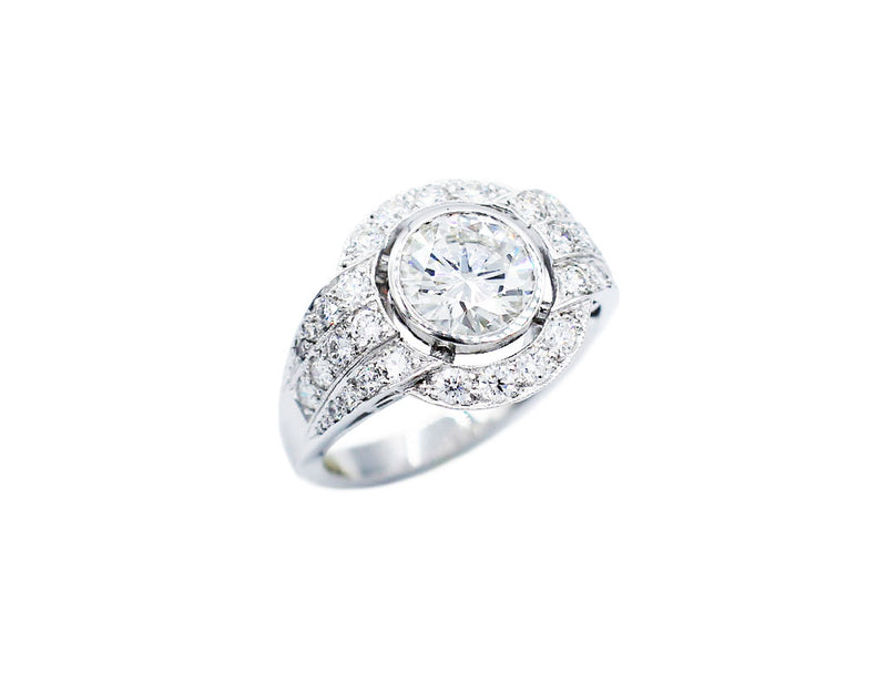 Bague Création Benoit Joaillier "Ronde Bandeaux de Diamants" Diamant 1,31ct G-VVS1