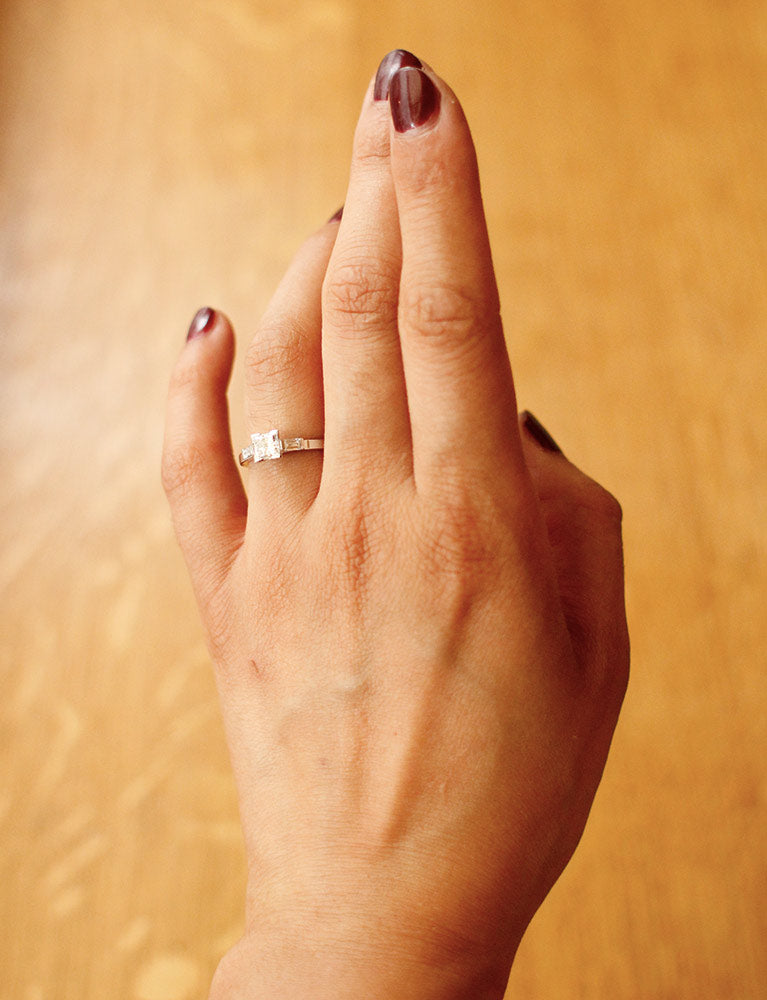 Bague Création Benoit Joaillier "Solitaire Princesse"