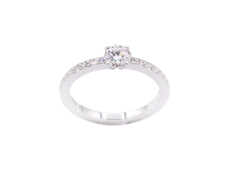 Solitaire Création Benoît Joaillier "Épuré" Diamant 0,40 carat D-IF