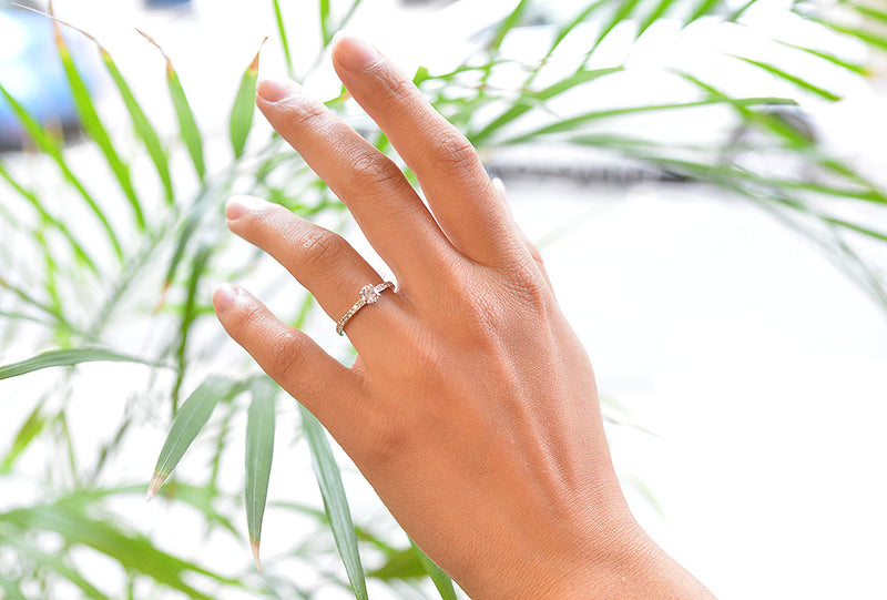 Solitaire Création Benoît Joaillier "Épuré" Diamant 0,40 carat D-IF