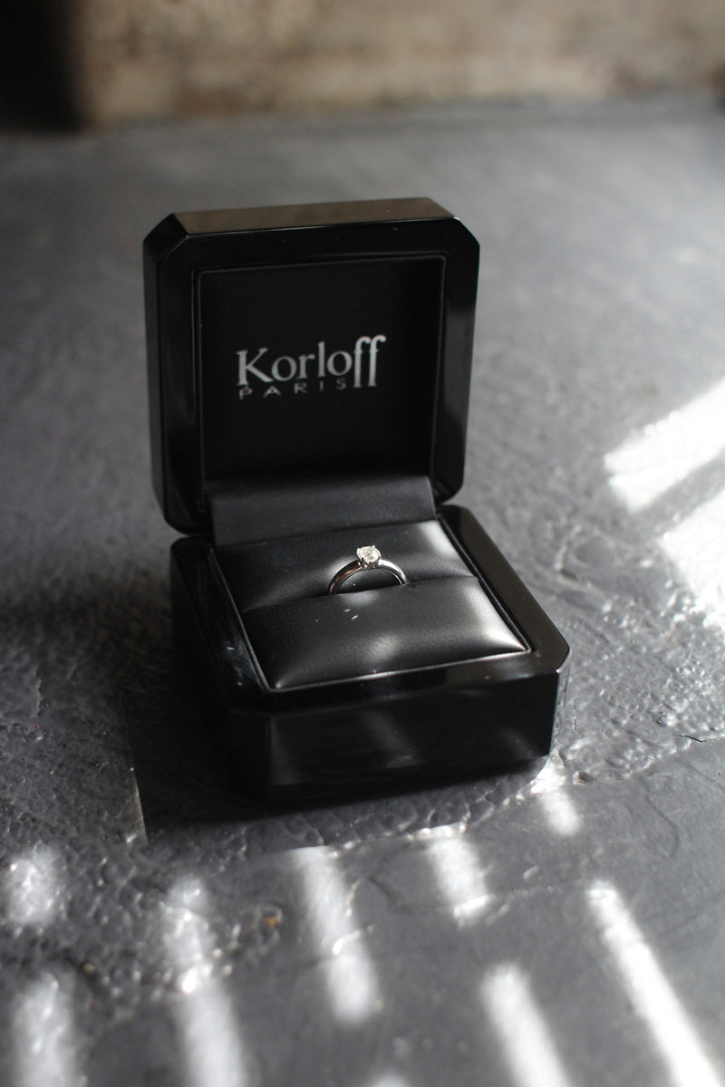 Solitaire Diamant Signé Korloff