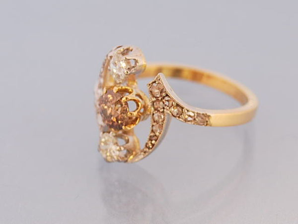 Bague 1900 diamants et or