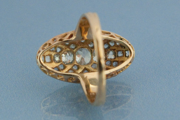 Bague 1900, Or, Émail et Diamants