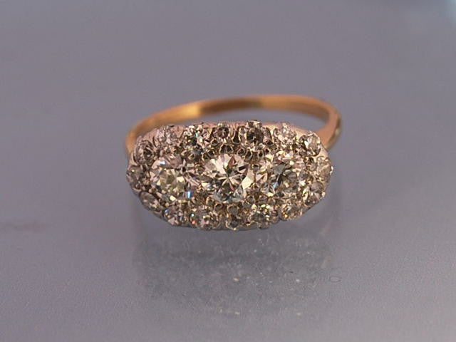 Bague 1930 or et diamants