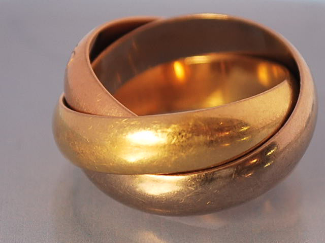 Bague 3 ors Cartier gros model