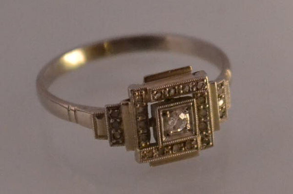 Bague Ancienne Art Déco Diamants