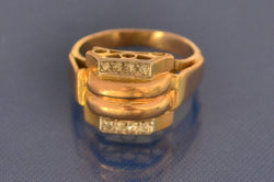 Bague Ancienne Art Déco Or et Diamants