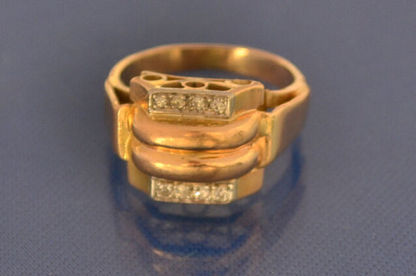 Bague Ancienne Art Déco Or et Diamants