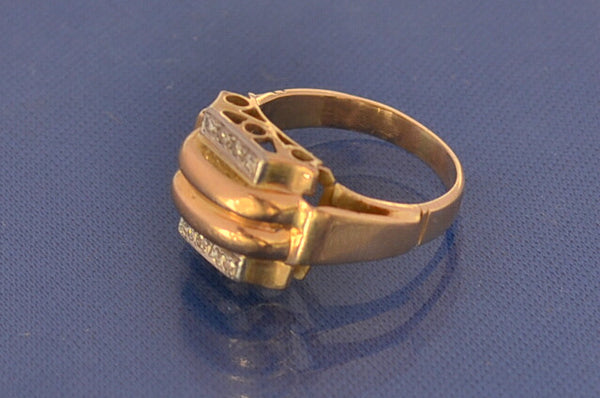 Bague Ancienne Art Déco Or et Diamants