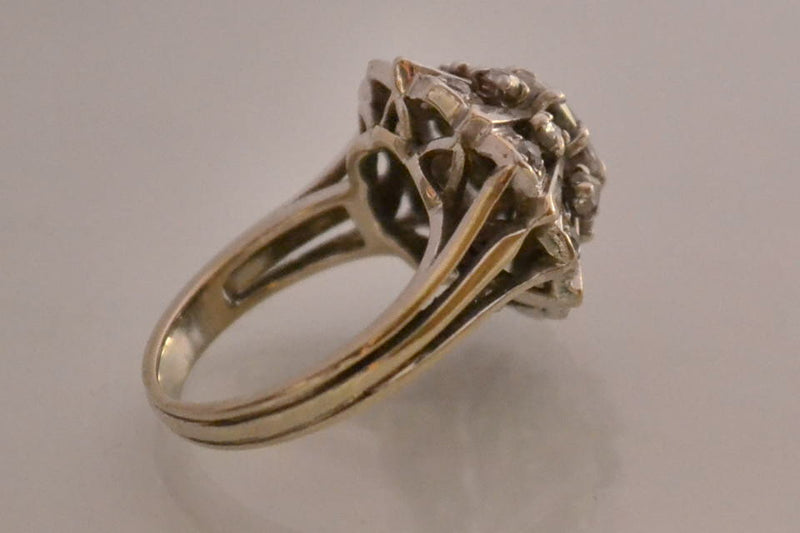 Bague Ancienne Diamant Coussin