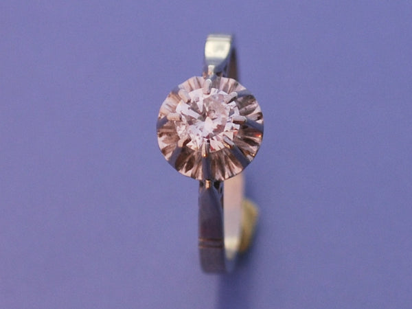 Bague ancienne diamant or et platine 1930