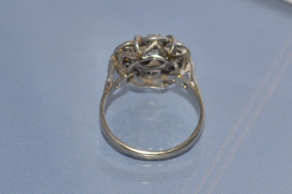 Bague ancienne diamants marguerite