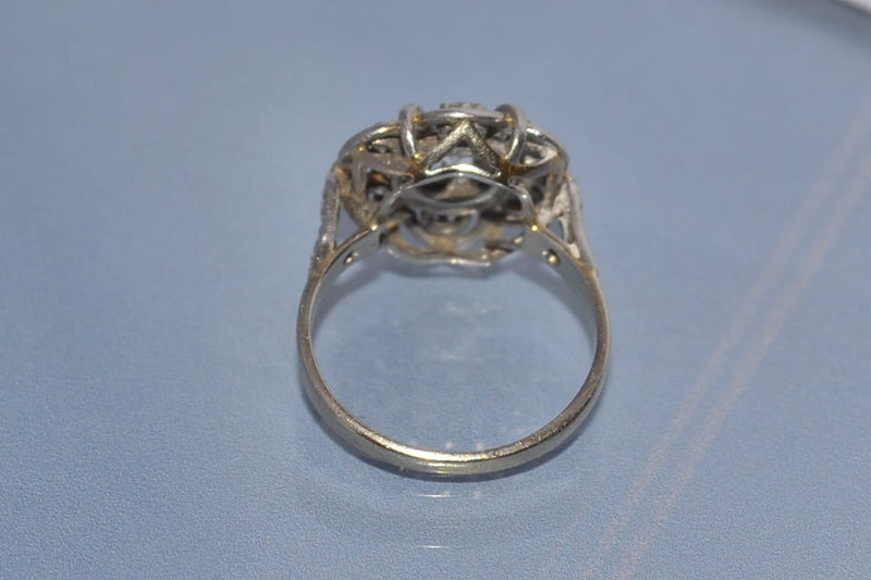 Bague ancienne diamants marguerite