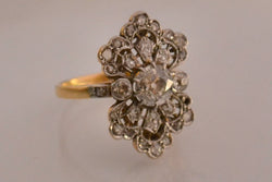 Bague Ancienne Diamants Or et Platine