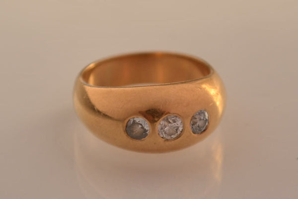 Bague Ancienne Jonc Diamant
