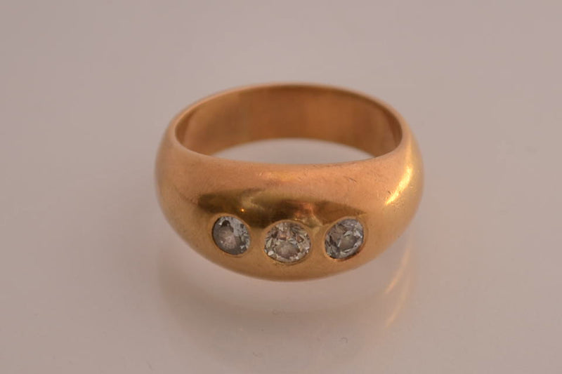 Bague Ancienne Jonc Diamant
