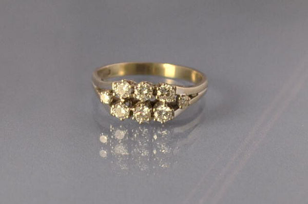 Bague ancienne or et diamants
