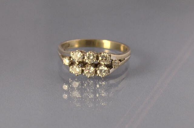 Bague ancienne or et diamants