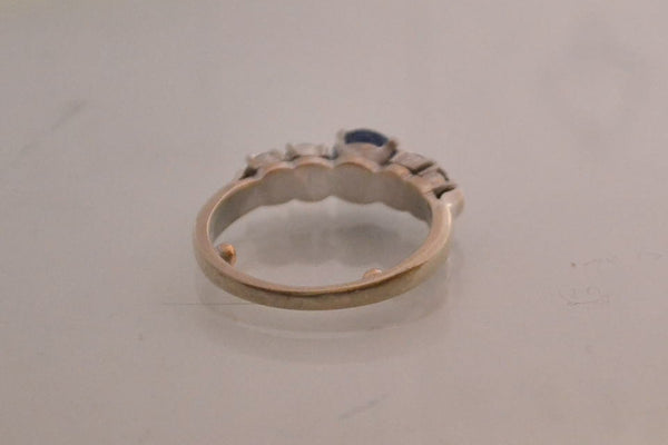 Bague Ancienne Saphir et Diamants