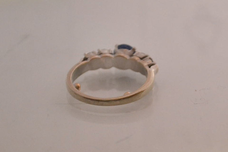 Bague Ancienne Saphir et Diamants